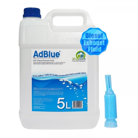 5L AUS 32 Urea Aqueous Urea Solution ISO 22241 AdBlue 32.5٪ 